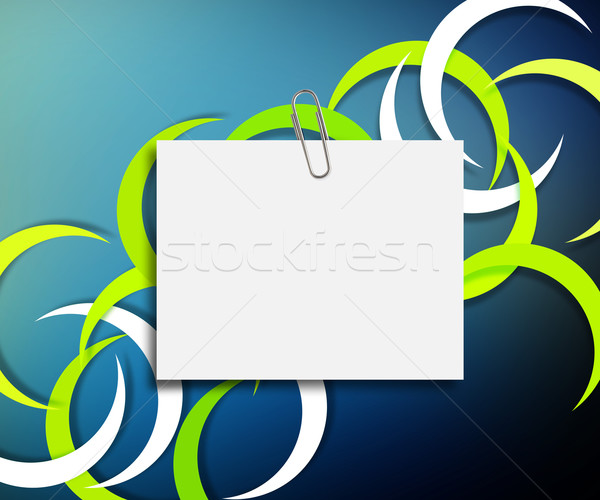 Briefpapier Briefbogen Büroklammer farbenreich Büro Hintergrund Stock foto © designsstock
