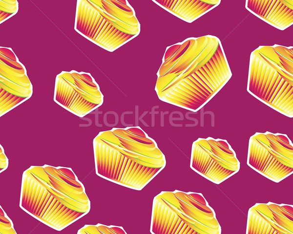 seamless Cupcake  Stock photo © designsstock