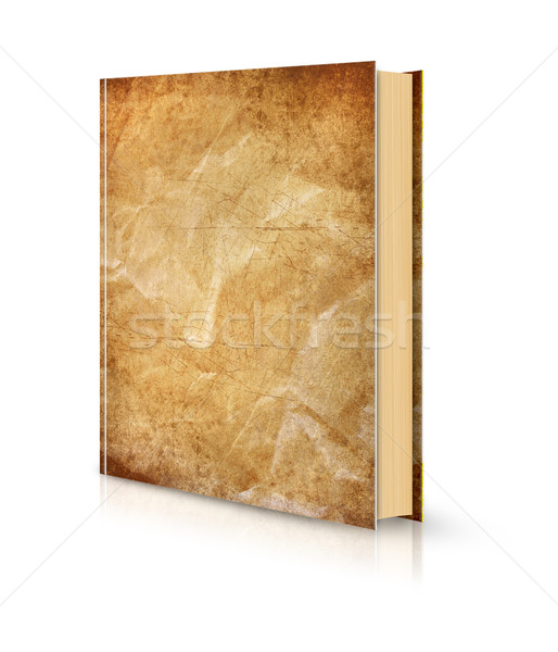 Grunge crumpled book cover white  Stock photo © designsstock