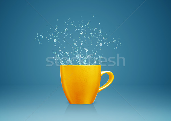 mug with water splashes Stock photo © designsstock