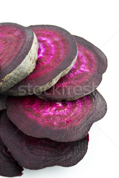 Rote Bete geschnitten frischen Essen Garten Hintergrund Stock foto © designsstock