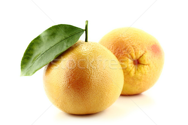 Pomelo maduro apetitoso hoja blanco alimentos Foto stock © designsstock