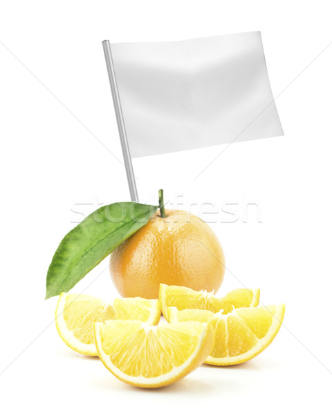 Sani cibo biologico fresche arancione bandiera Foto d'archivio © designsstock