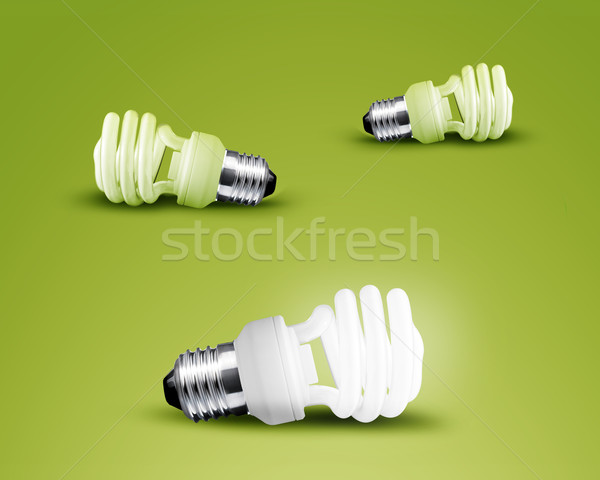 one glowing Light bulb Stock photo © designsstock