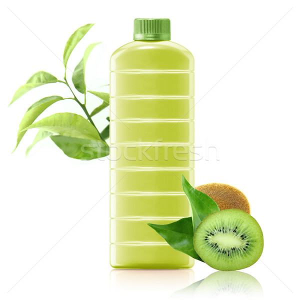 Foto stock: Kiwi · jugo · jarra · frescos · hojas