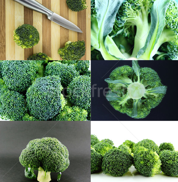 Egészséges bioélelmiszer szett friss brokkoli természet Stock fotó © designsstock