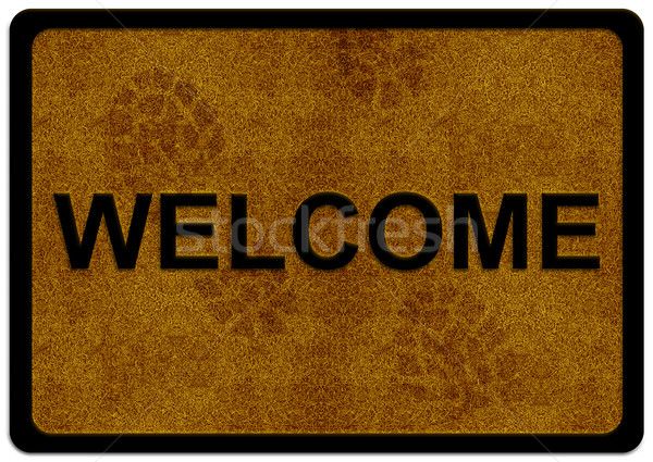 welcome cleaning foot carpet  Stock photo © designsstock