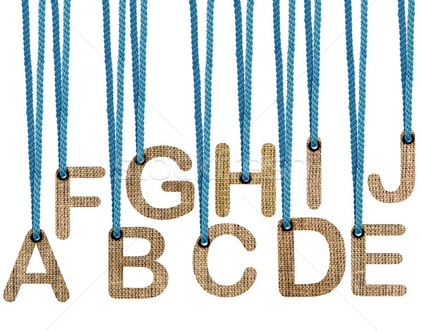 Letters hanging strings Stock photo © designsstock