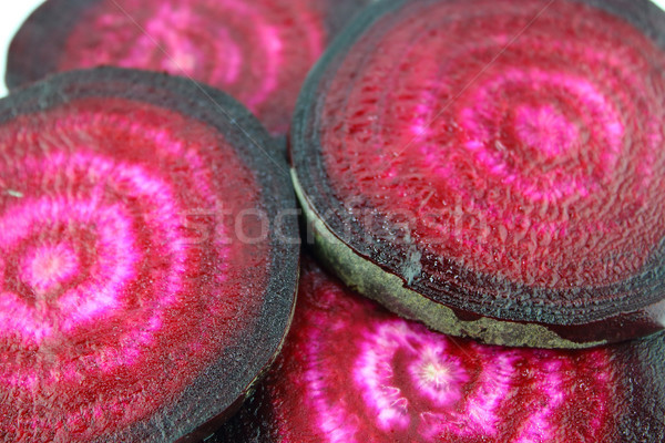 Rote Bete geschnitten Essen Garten Hintergrund rot Stock foto © designsstock