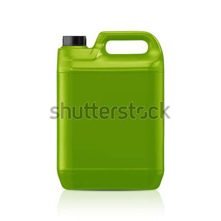 Kunststoff Gallone grünen kann isoliert weiß Stock foto © designsstock