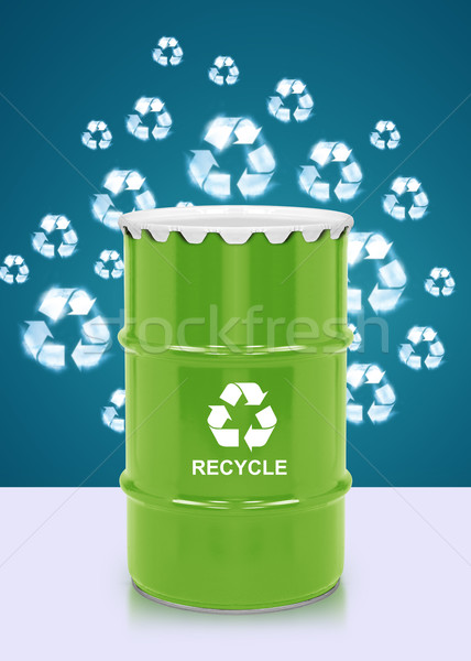 Bio paliwa galon zielone baryłkę środowiska Zdjęcia stock © designsstock