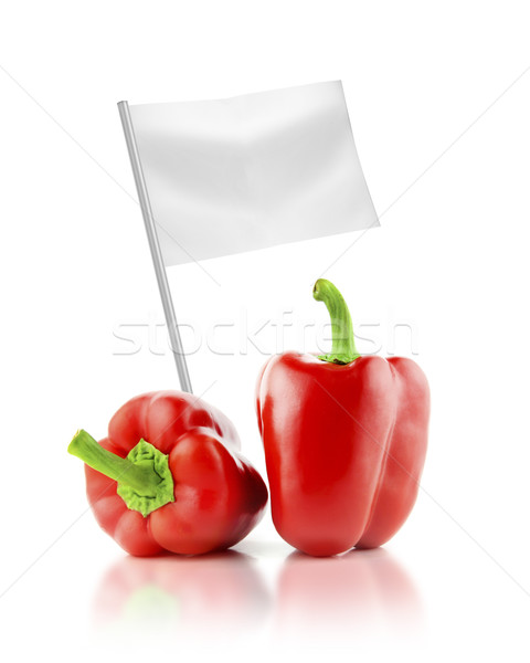 Foto stock: Saudável · alimentos · orgânicos · fresco · vermelho · pimenta · bandeira