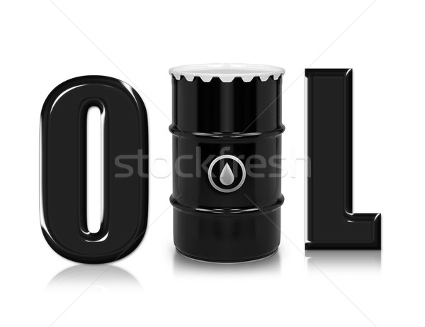 Pétrole baril pétrolières blanche isolé travaux Photo stock © designsstock
