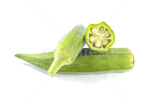 Pile of fresh okra Stock photo © designsstock