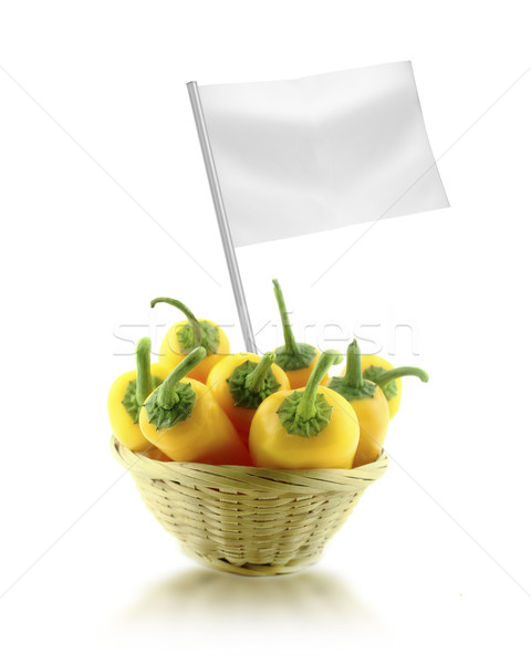 Sani cibo biologico fresche giallo peperoncino paglia Foto d'archivio © designsstock