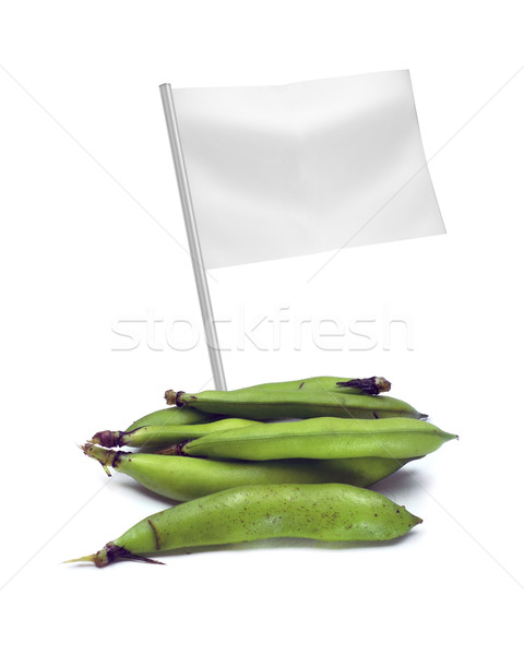 Egészséges bioélelmiszer friss bab zászló mutat Stock fotó © designsstock