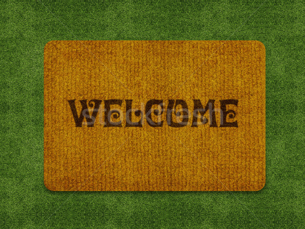 welcome doormat Stock photo © designsstock