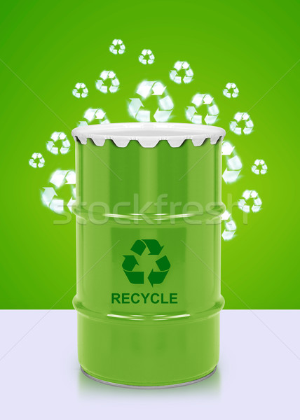 Bio paliwa galon zielone baryłkę środowiska Zdjęcia stock © designsstock