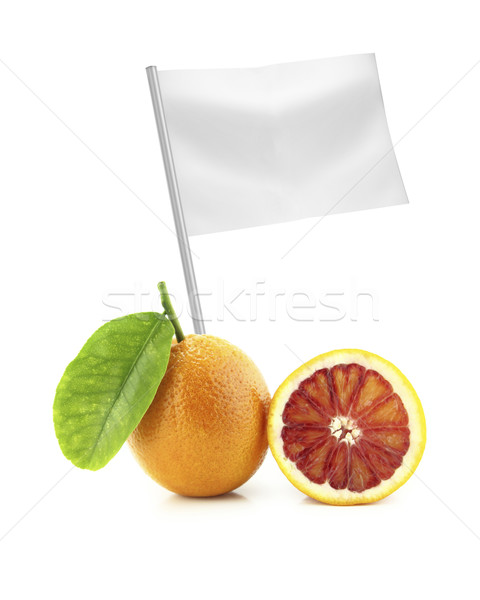 Foto stock: Saudável · alimentos · orgânicos · fresco · laranja · bandeira