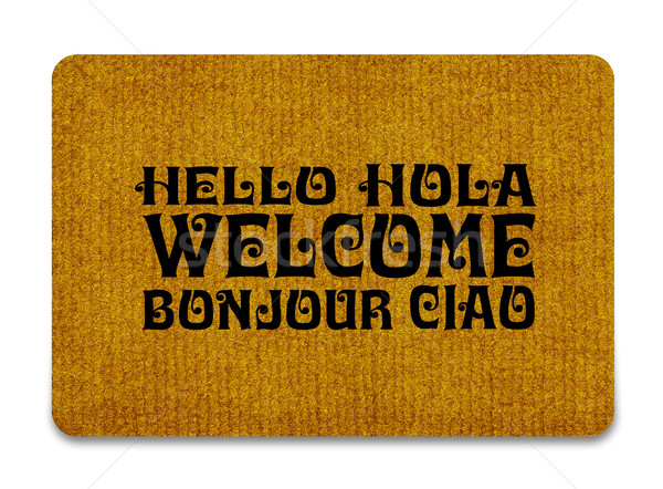 welcome cleaning foot carpet  Stock photo © designsstock