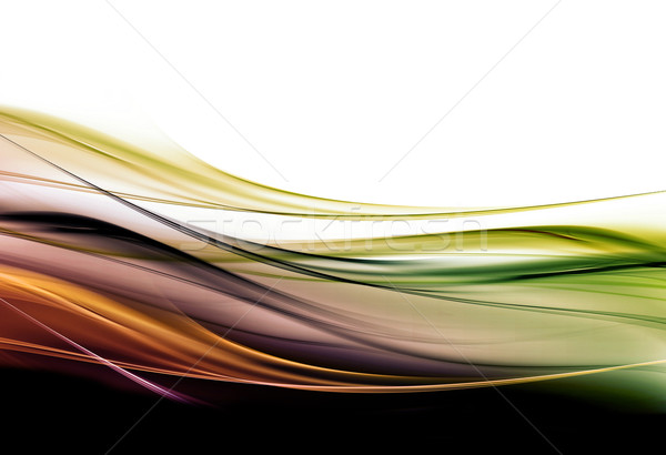 Elegante ontwerp creatieve licht kunst golf Stockfoto © Designus