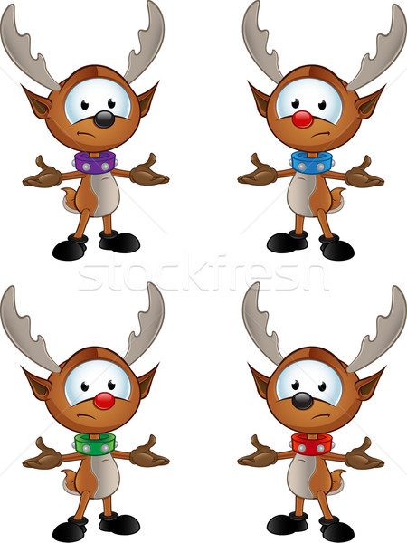 Reindeer Character - Unhappy With Arms Out Stock photo © DesignWolf