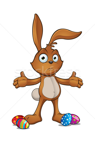 Brown Easter Rabbit Character Stock photo © DesignWolf
