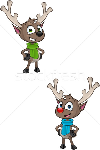 Cartoon Reindeer Character Stock photo © DesignWolf