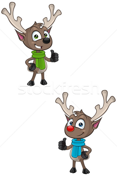 Cartoon Reindeer Character Stock photo © DesignWolf