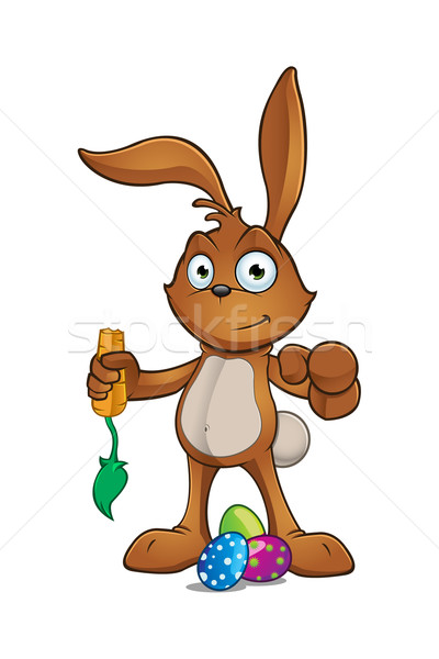 Brown Easter Rabbit Character Stock photo © DesignWolf