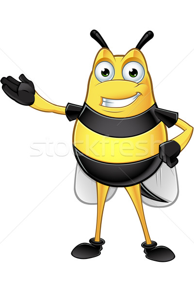 Chubby Bee Character Stock photo © DesignWolf