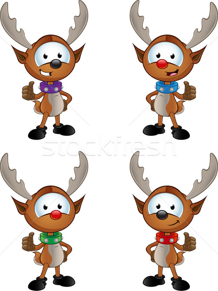 Reindeer Character - Giving A Thumbs Up Stock photo © DesignWolf