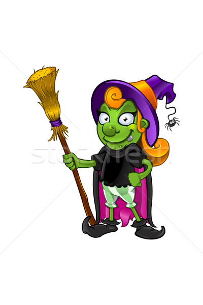 Cartoon Witch Character Stock photo © DesignWolf