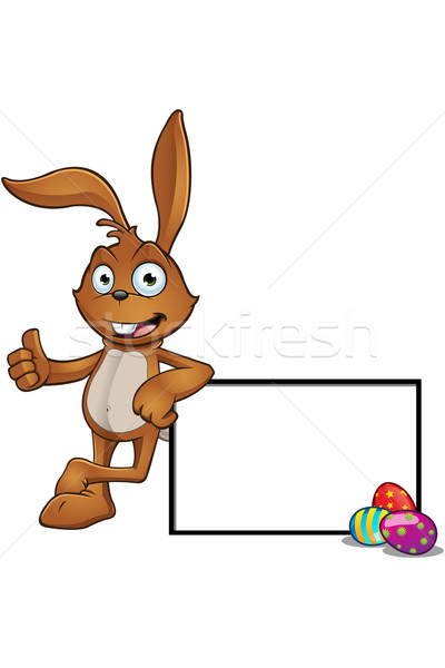 Brown Easter Rabbit Character Stock photo © DesignWolf