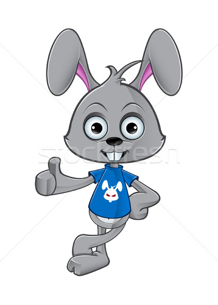 [[stock_photo]]: Cartoon · lapin · personnage · illustration · lapin · animaux