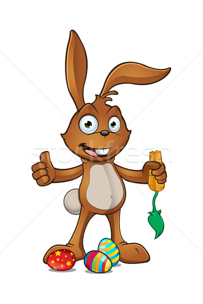 Brown Easter Rabbit Character Stock photo © DesignWolf