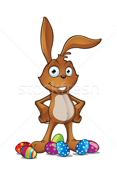 Brown Easter Rabbit Character Stock photo © DesignWolf