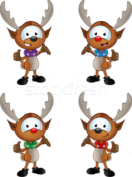 Reindeer Character - Presenting Stock photo © DesignWolf