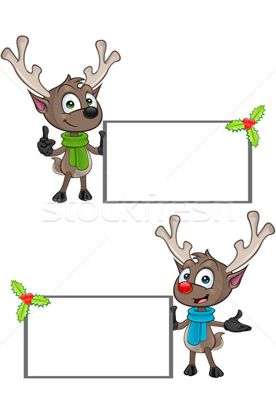 Cartoon Reindeer Character Stock photo © DesignWolf