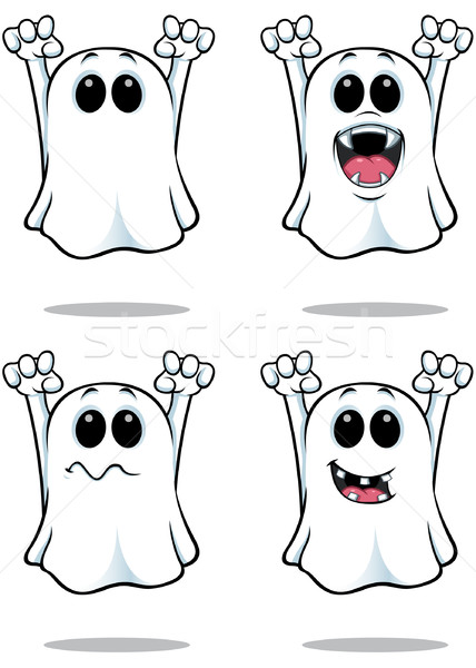 Cartoon fantôme illustration différent [[stock_photo]] © DesignWolf