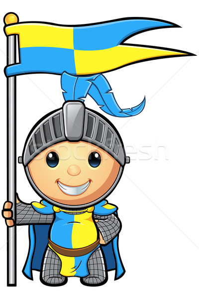 商业照片: 蓝色 · 黄色 · 骑士 · 字符 · 可爱 · 中世纪