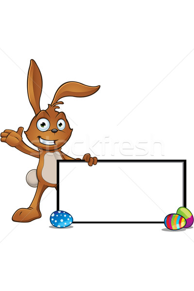 Brown Easter Rabbit Character Stock photo © DesignWolf