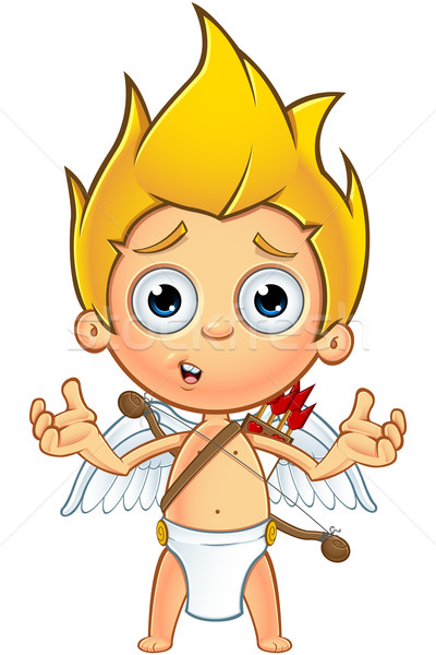 Blonde Cupid Character Stock photo © DesignWolf