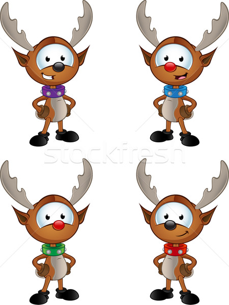 Reindeer Character - Hands On Hips Stock photo © DesignWolf