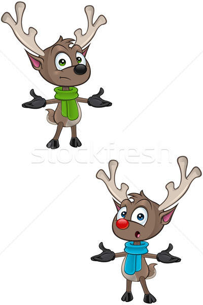 Cartoon Reindeer Character Stock photo © DesignWolf