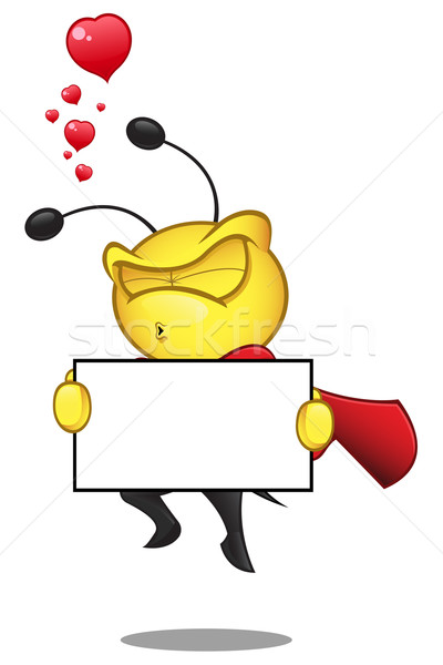 Super abelha desenho animado ilustração bonitinho Foto stock © DesignWolf