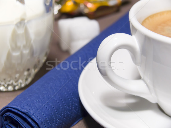 Cup of Coffee and Milk Stock photo © devulderj