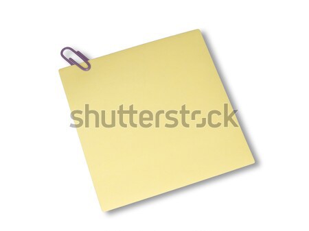 Yellow note Stock photo © devulderj