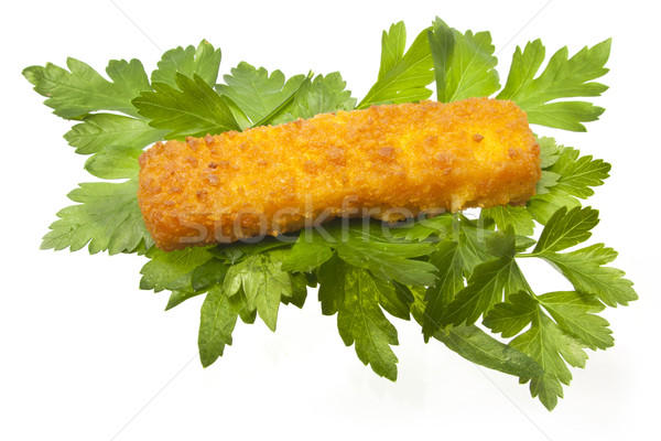 商业照片: 鱼    粘    香菜    孤立    白 / fish stick isolated