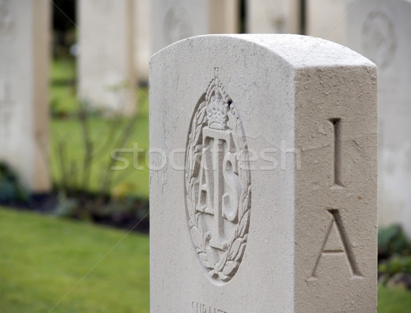Mezarlık askeri ikinci savaş ölüm Tanrı Stok fotoğraf © devulderj
